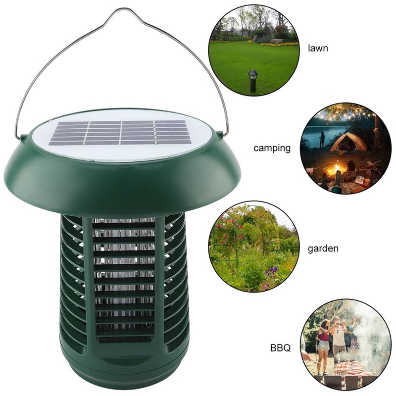 Solar Power Waterproof Garden LIght Mosquito dispeller Insect Zapper Repellent Trap Lawn Step Lamp Mosquito Killer Outdoor